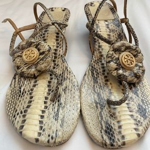 Tory Burch snakeskin sandals
